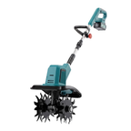 Cultivador Elétrico Terrox Sem Fio Com Lâminas de Aço Inoxidável e Bateria Dupla + BRINDE: Kit 10 Ferramentas