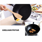 WOKKY™ - Panela de Pedra Multifuncional Antiaderente